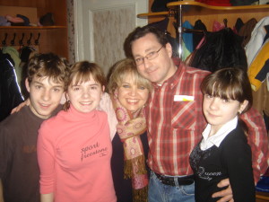 Mogish family with Anya and Tanya in 2006
