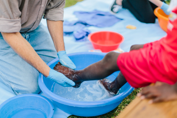 Chapa, Ethiopia foot washing