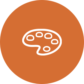 orange art icon