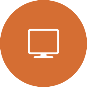 orange technology icon