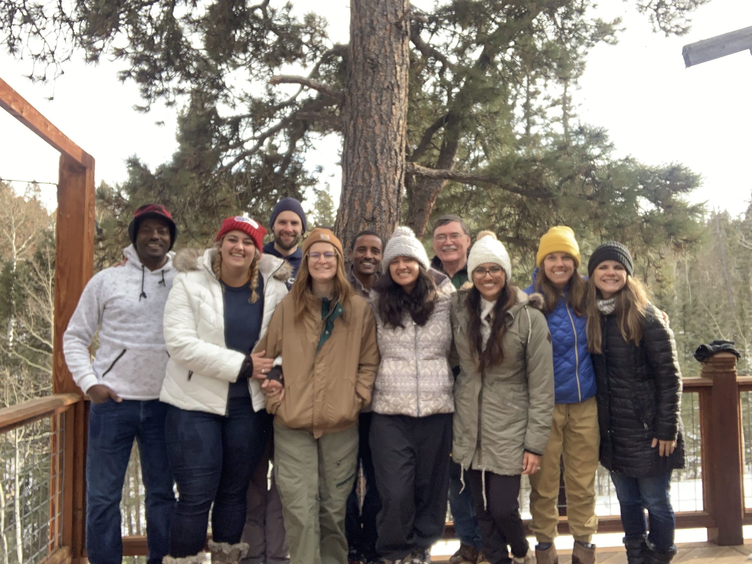 HopeChest team standing in the snow