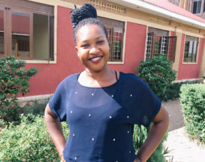 young woman in Uganda posing