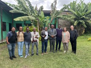 Pastor Craig Rees and Patty Jones with Central Wesleyan Church visit at Shone Yehiwot Berhan CarePoint