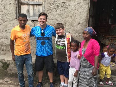 Family of Pastor Brian Blum's sponsor child at Ukro CarePoint